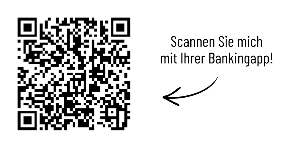 Grafik: QR-Code von der GLS-Bank als Überweisungsvorlage – jetzt scannen und spenden